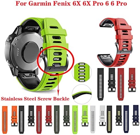 Czke Silikone QuickFit Watchband remen za Garmin Fenix ​​7x Fenix ​​7 Fenix ​​7s Watch Easyfit Wrist Band 20 22 22 mm remen