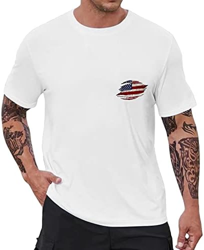 Ljetne muške košulje za plažu Muška moda proljeće ljeto Ležerne majice kratkih rukava s okruglim vratom s maskirnim printom Top veliki
