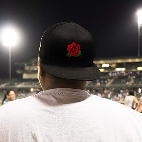Prilagođeni kape za muškarce i žene Red Rose vez za ravni bejzbol kapica