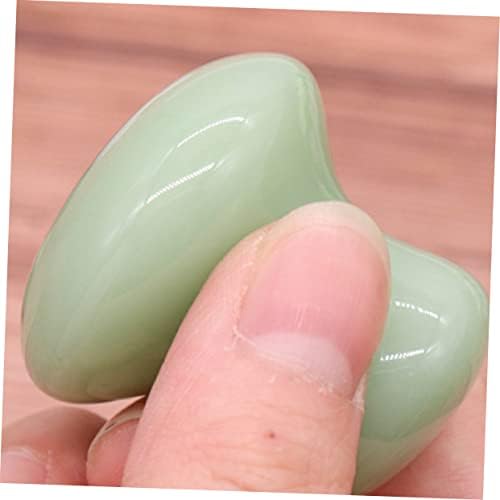 2pcs masaža glave gljiva kameni masažer za tijelo zeleni kristalni valjci za lice alat za oblikovanje lica kamene gljive za masažere
