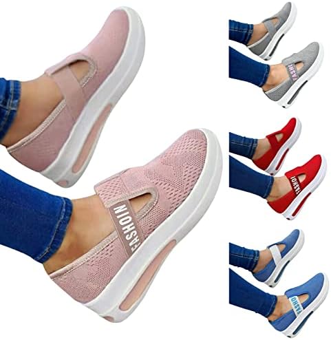 Ležerne cipele za haljine ženske radne cipele s okruglim nožnim prstima natikače neklizajuće cipele Na vezanje koje podupiru luk ravne