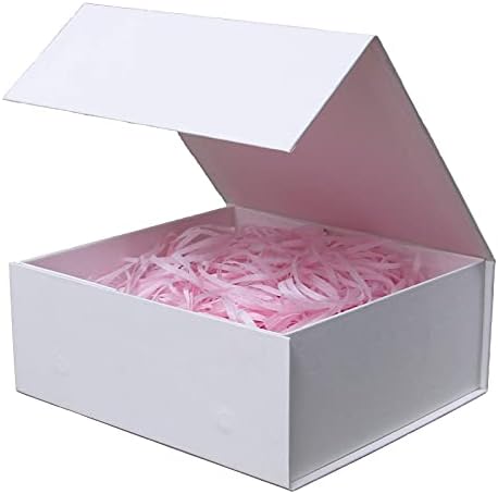 Bijela poklon kutija od 11 do 7. 8 do 3.5 poklon kutija za vjenčanje s poklopcima za mladoženje prazna čvrsta kutija za pohranu s magnetom