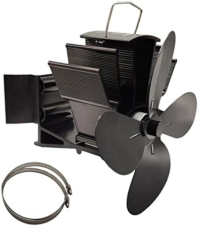 Ventilator za kamin s 4 lopatice i zavojnice aluminijska tiha ekološka peć na toplinski pogon viseći ventilator za kamin za sagorijevanje