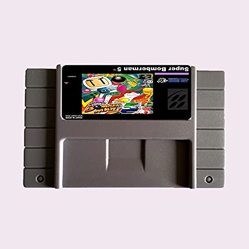 Samrad Save File Super Bomberman 5 16 -bitni NTSC Big Grey Game Card za igrač igre u SAD -u verzije