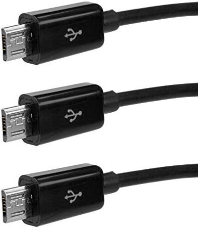 Boxwave kabel kompatibilan s yezz go 1 - multicharge microUSB kabel, višestruki kabel za punjenje mikro USB kabel za yezz go 1 - crni