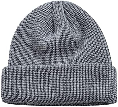 Tvrdi Šeširi za muškarce i Žene, Jednobojni šeširi, Slatki krupni šeširi, pleteni super mekani rastezljivi topli zimski šeširi s naušnicama