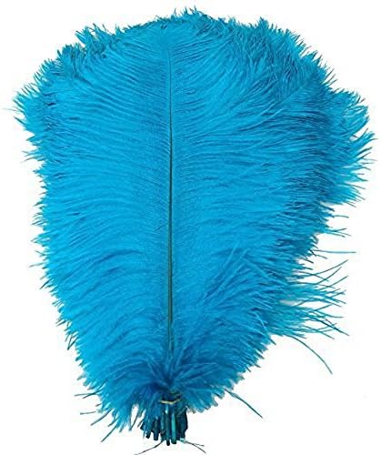 10 kom / lot jezersko plavo nojevo perje za rukotvorine 15-75 cm dekor od nojevog perja izbor karnevalski ukrasi za vjenčanje perjanice