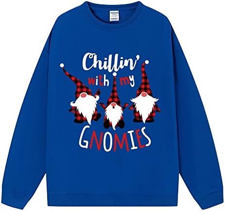 Fandream slatke dukserice za žene Sretan Božić zadebljanje pulover moderni rad majica božićna košulja