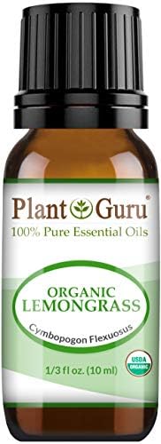 Organski esencijalno ulje limunske trave 10 ml čisto nerazrijeđeni USDA certificirani terapeutski stupanj za aromaterapijski difuzor,