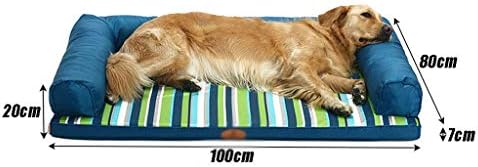 SCDCWW Kreveti kućni ljubimac Deluxe pse i štene, urezani ortopedski kreveti od pjene udobnosti podstavljeni obruč jastuka
