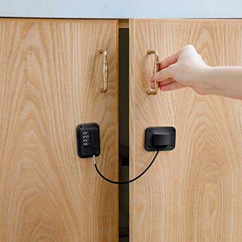 4 pakiranja ormarića za zaključavanje hladnjaka ormar za zaključavanje vrata brave lozinke za djecu kombinacija Dječje sigurnosne brave