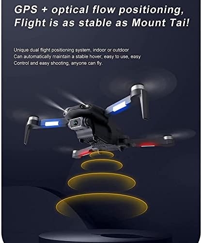 QiyHBVR sklopivi GPS dron sa 6K UHD kamerom za odrasle, quadcopter s motorom bez četkice, automatski se vratio kući, slijedite me,