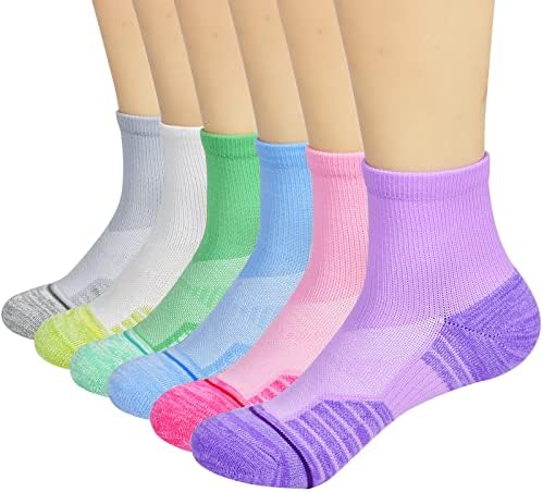 J.WMEET ženske čarape za gležnjeve Atletike trčanja četvrti čarape planinarenje Pješačenje Performance Sportske čarape za žene 6 Pack