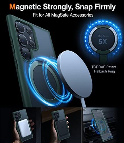 Torras Magnetic dizajniran za Samsung Galaxy S23 Ultra Case & Samsung S22 ultra slučaj