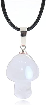 Dreuyet gljiva kristalna ogrlica ogrlica od gljiva ogrlica prirodni kamen kristalni privjesak ogrlica za žene djevojke božićna valentina