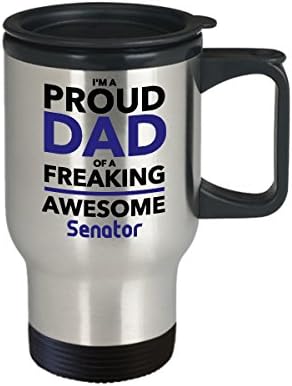 Ponosni tata iz Freaking Awesome Senatorske putničke šalice, Dan očeva poklon za tatu od sina kćeri Kids