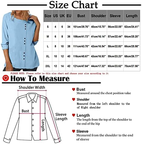 Frakarno majice za žene žene ležerna čvrsta boja labava majica s dugim rukavima pamuka plus tunning vrhovi tunike