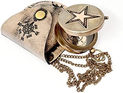 Mesinganski nautički - ugravirani mesingani kompas s motivacijskom porukom, idealnim darom za sina, unuka, kćeri, muža, zaručnika,