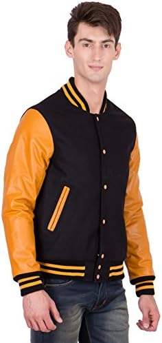 Odjeća kalibra Originalna varsity letterman vuna kožna jakna od baseball bombe xs do 6xl