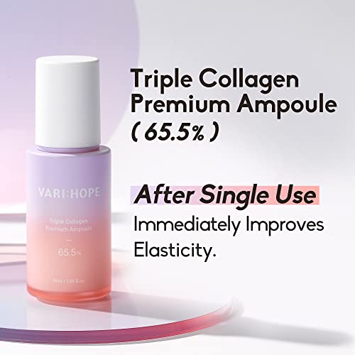 VARIHOPE Triple Collagen Premium Ampoule | Kolagen serum za lice Glass Skin | Hidratantni serum za blistavu kožu i smanjili pore |