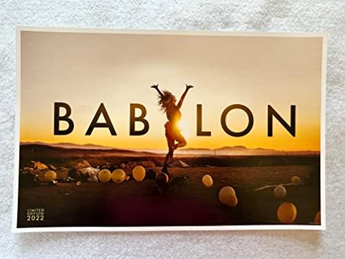 Babilon - 11 mech17 Originalni promotivni poster za film iz 2022 Brad Pitt Margot Robbie Sinemark le Damien Chazelle