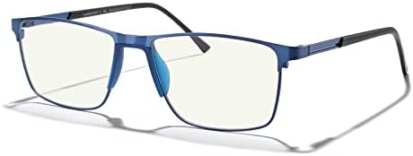 Merry's Fashion Blue Light Blokirajuće naočale - Čitanje naočala Metalni okvir Proljetni šarke za muškarce za muškarce