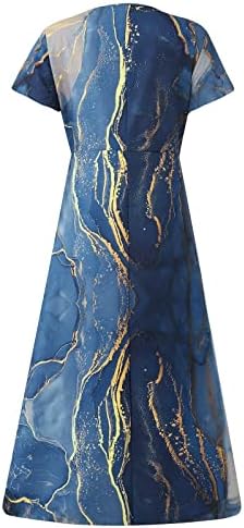 Ljetne haljine za žene 2023 kratkih rukava/Bez rukava Midi haljina od šifona s cvjetnim printom Ležerne lepršave maturalne haljine