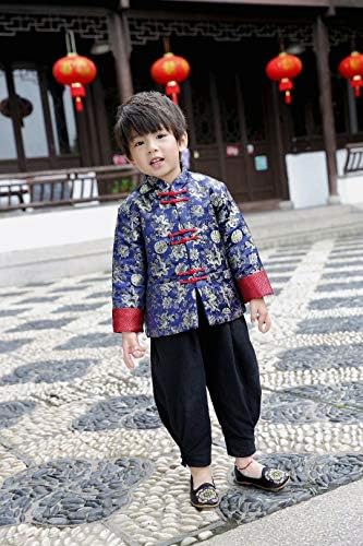 Hooyi kineska kostim tanga odjeća za dječake tradicionalna crvena jakna cny outfit drangon vrhovi djeca hanfu kaput