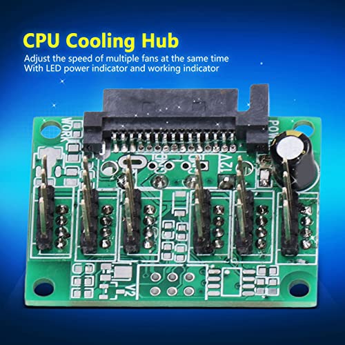 CPU HUB -ovi za hlađenje, 3 mm, glavčine ventilatora za ugradnju s LED indikatorom za pomoć u šasiji Pomoćnik topline