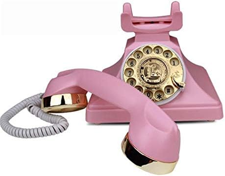 Retro staromodni telefonski europski antikni telefonski rotacijski biranje telefoni retro fiksni stol telefona, kabelirani telefon