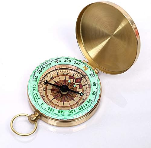 Rongon Classic Pocket Watch Style Camping Compass Copper Clamshell Compass vodootporni blistavi kompas