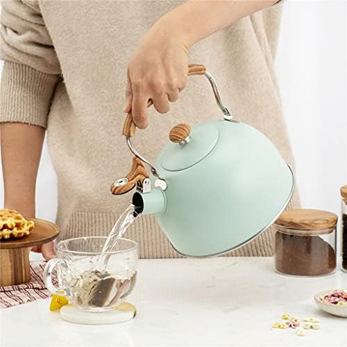 Houkai čajnik od čajnika od nehrđajućeg čelika Houkai s ručicom otpornim na toplinu za štednjak za indukciju plina (boja: e, veličina