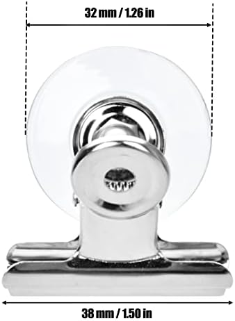 Usisna čaša metalna kopča 12 komada Oglašavajuća usisna čaša isječak okrugli usisni držač Cup Clamp za viseći pribor za kućni ured