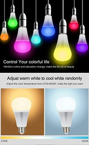 Mi Light 9 W RGB + CCT led lampa WiFi Boja svjetiljke Mi-Light Topla bijela s podesivim svjetline daljinski Upravljač i aplikacija