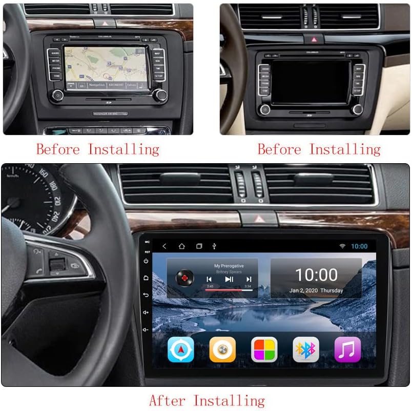 Auto radio RoverOne GPS za Škoda Superb 2 2013 2014 2015 s multimedijskim playerom Android Navigacija stereo Bluetooth, WiFi, USB Slr