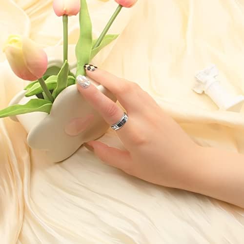 Amorartsky spinner prsten za pomoć anksioznosti fidget: štene ljubimci ljubimaca tiskani prsten prsten za anksiozni prsten za žene