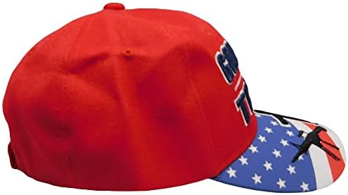 & Adut zastava SAD Bill puške križ Crveni Poliester Podesivi Vezeni bejzbol šešir