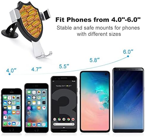 Ukusni Hotdogs držač telefona za automobil dugu ruku Univerzalni držač za čašu Universal Mount kompatibilan sa svim pametnim telefonima