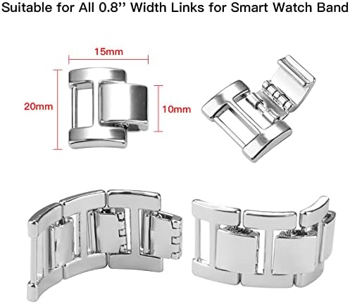 Wonmille Extra 3 Proširenje 0,8 '' Veze širine za Smart Watch Band iz naše trgovine, pogodne za sve lance širine od 2 cm