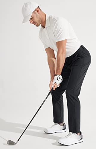 Libin muške golf hlače Slim Fit Stretch Work Dress hlače 30 /32 Brzi suhi lagani ležerni udobnost s džepovima