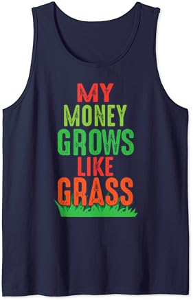Smiješne majice za kosilice - moj novac raste poput trave na dresu