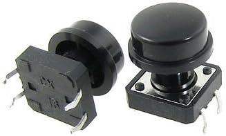 PCB Momentalni taktilni taktilni prekidač gumba non Lock 12x12x13mm + Cap