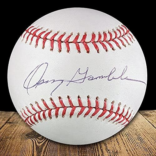 Oscar Gamble Autografirani MLB Službeni baseball Major League - Autografirani bejzbols