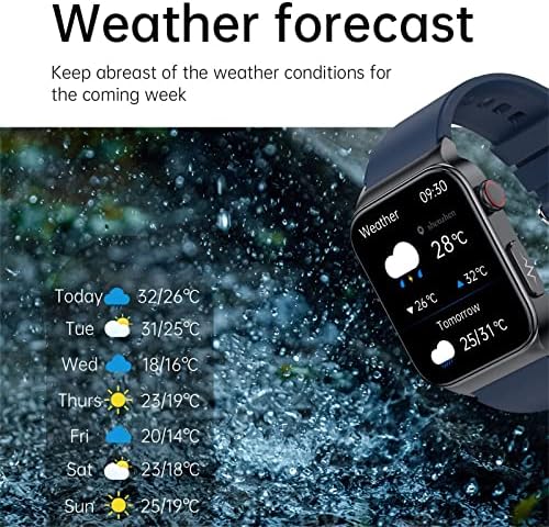 Moresec Smart Watch koji može poslati tekst i pozivati, Bluetooth 5.1 Fitness Watch 1.83inch temperatura s cijelim dodirom, tragači