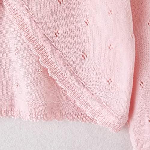 Loloda baby malder djevojke dugi rukavi Bolero kardigan slegnite slegnite s jednim gumbom pleteni džemper jakna za djevojčice prekrivanje