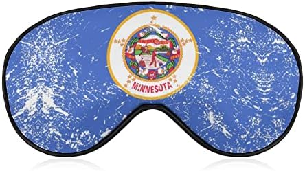 Minnesota State zastave maska ​​za oči za spavanje noću noć povez s podesivim remenom za muškarce žene putuju joga drijema