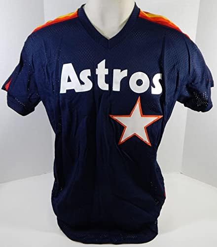 1986-93 Houston Astros 49 Igra izdana mornarički Jersey Batting Practing 46 673 - Igra korištena MLB dresova