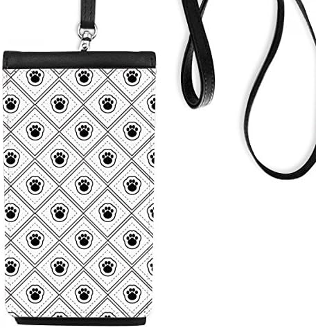 Kvadratna crna šapa za zaštitu životinjskog ljubimca ljubitelja ljubitelja telefona torbica viseća mobilna vrećica crni džep