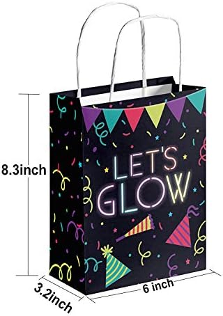 16 kom sjajne u mraku poklon vrećice sjajne u mraku vrećice za zabave s ručkom vrećice za rođendanske poslastice obiteljska zajednica