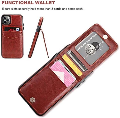 Torbica za novčanik od 11 do 11 inča s držačem kreditne kartice, Visokokvalitetna kožna torbica s magnetskim zatvaračem, zaštitna torbica
